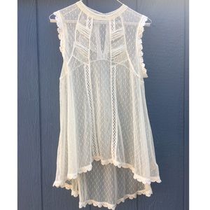 Free People lace blouse!