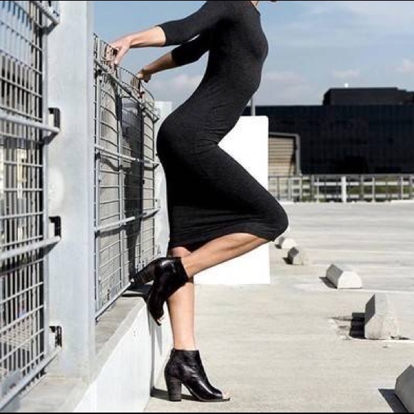 Bed Stu Black Handwashed Open Toe Bootie - Picture 4 of 6