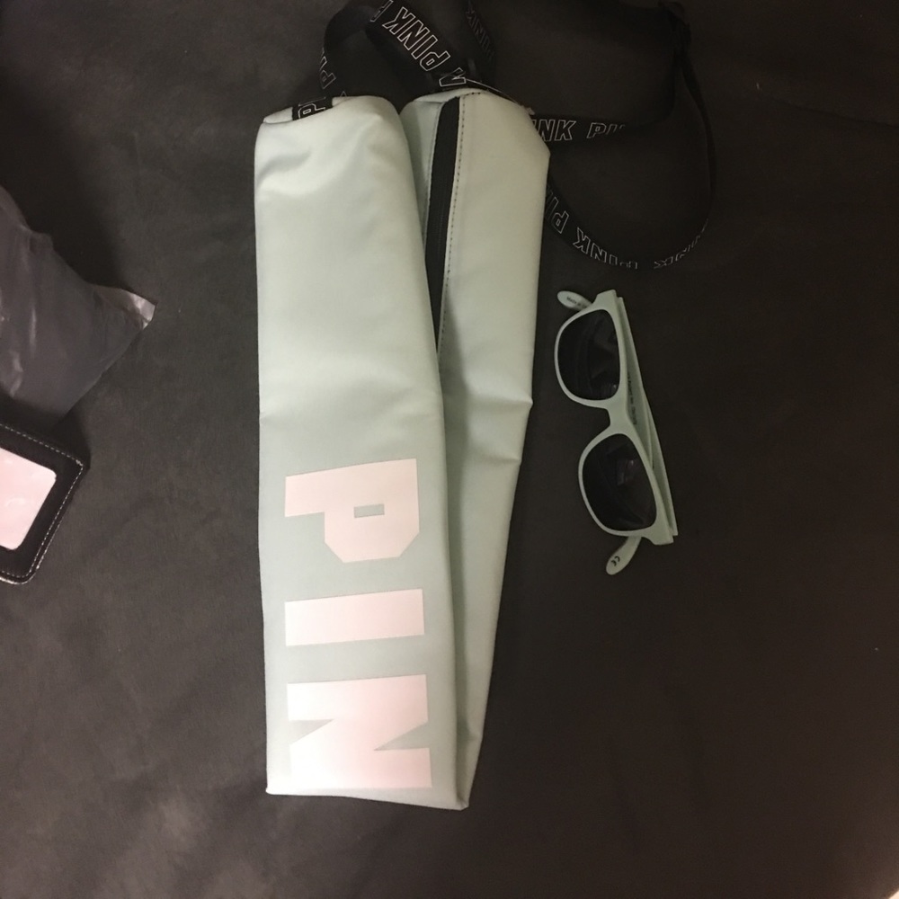 Victoria Secret cooler sling and sunglasses mint