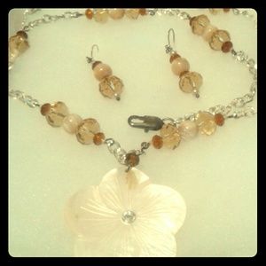 Necklace and Earrings.