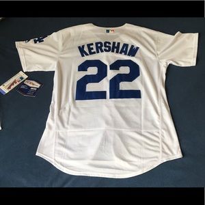 Los Angeles Dodgers #22 Kershaw white jersey New