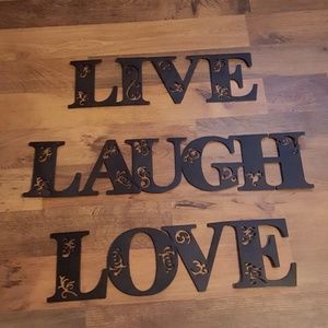 Live Laugh Love wall decor