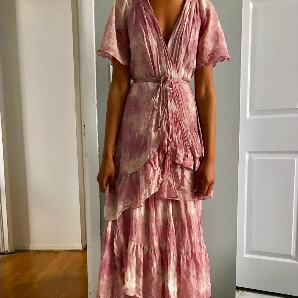 Juicy Couture Pink Flowy Maxi Dress