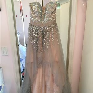 Glamour by Terani Couture High Low Ball Gown