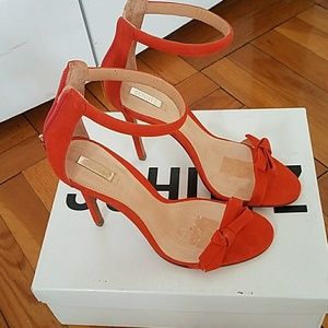 Schultz sexy ankle strap sandal.