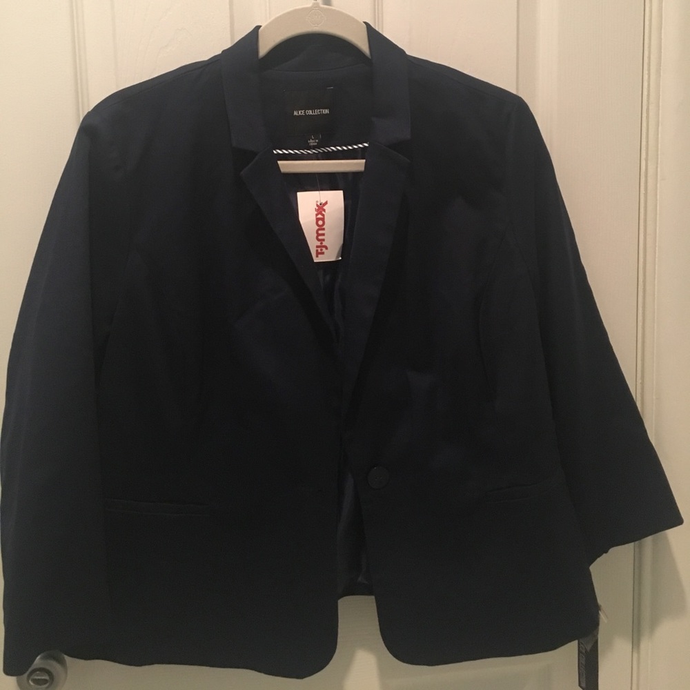 Alice collection Navy cotton blazer