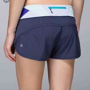 4 lululemon speed shorts