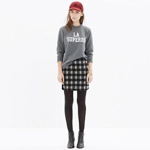 Madewell Buffalo Check Skirt