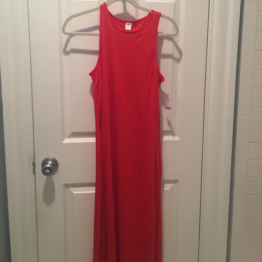 Orange Old Navy tank dress maxi