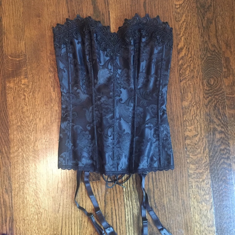 NWOT black corset from Frederick's