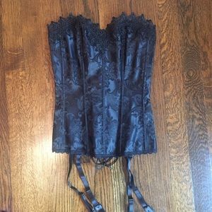 NWOT black corset from Frederick's