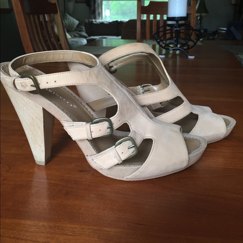 Sandals size 10 imitation suede. Only worn 2x