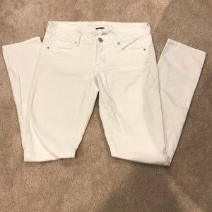American eagle stretch white jeans