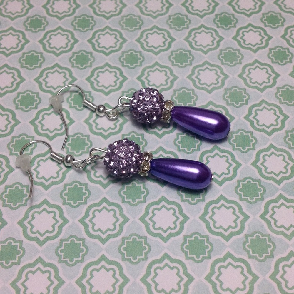 Lavender-Purple Bridesmaid Earrings