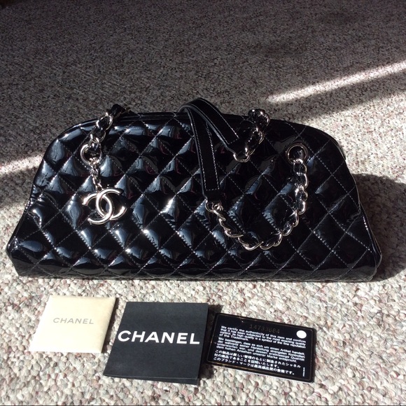 CHANEL Handbags - CHANEL Just Mademoiselle Handbag Patent Leather