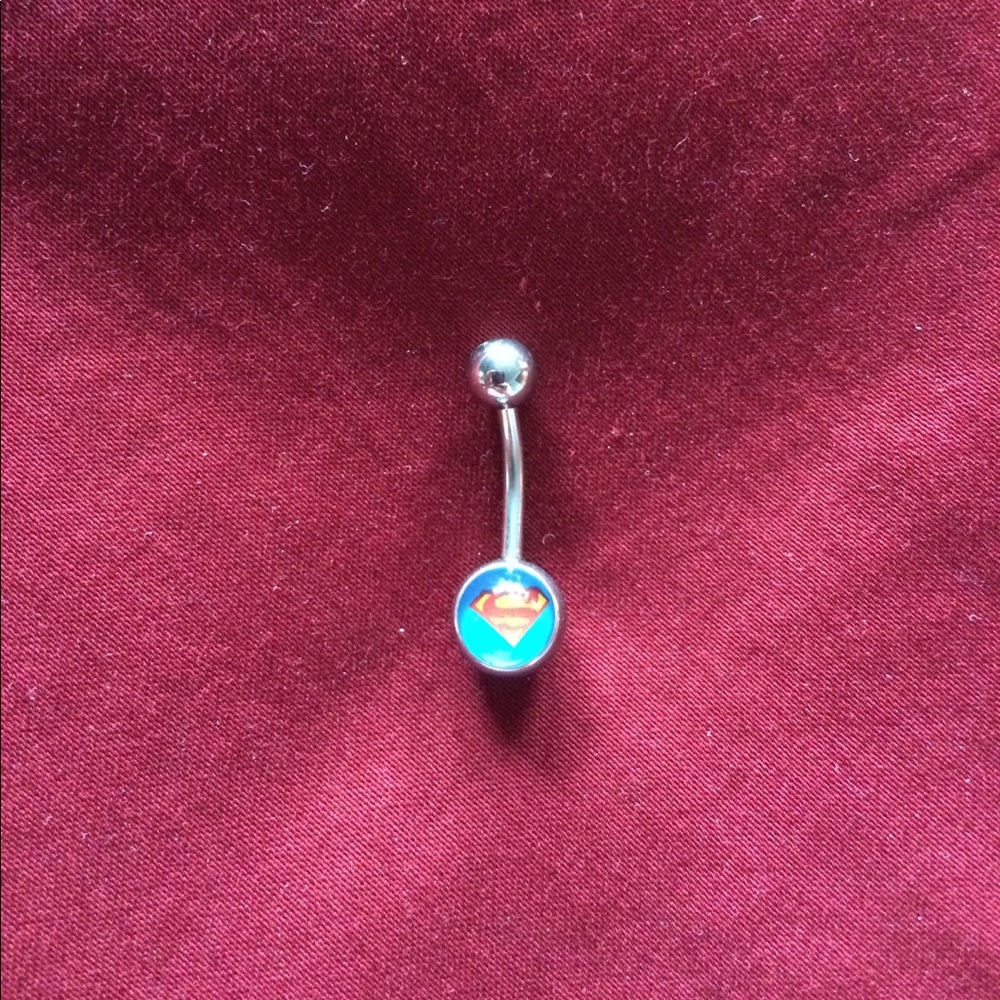 Superman Belly-Button Ring