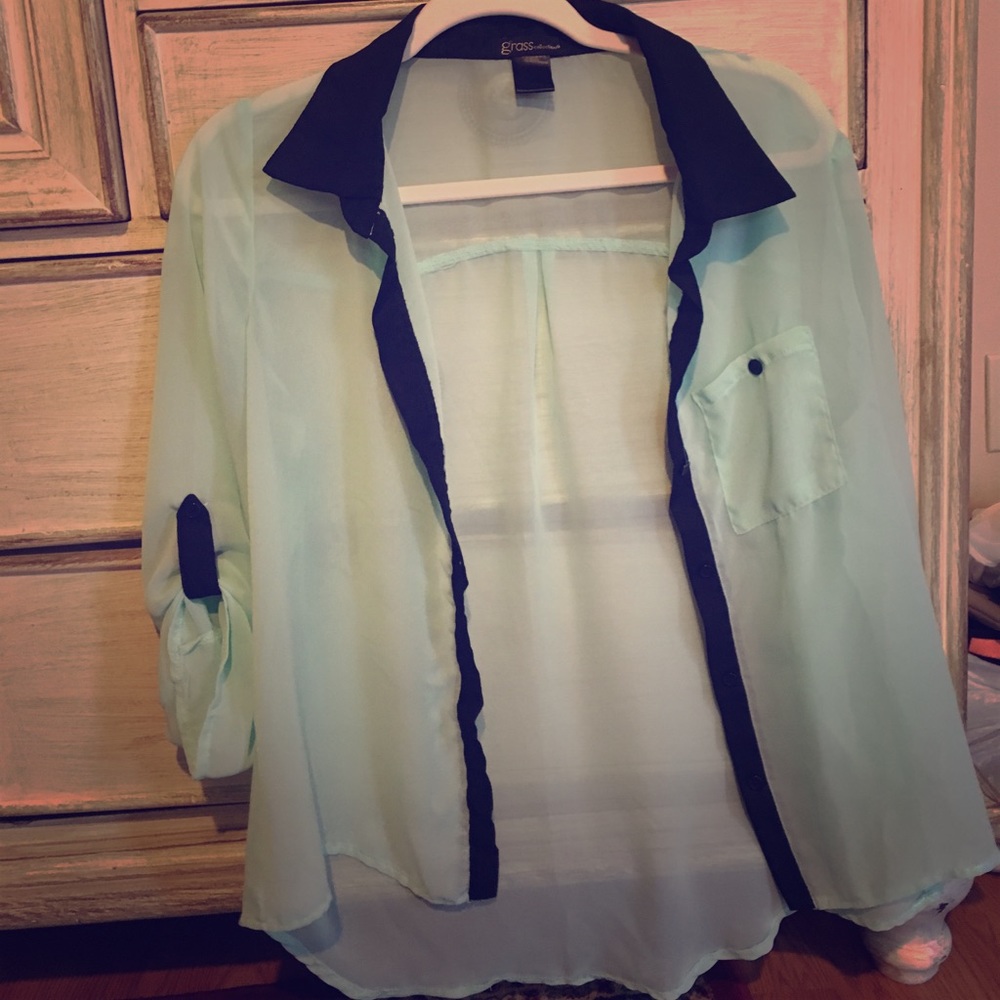 Sheer Mint Portofino Shirt