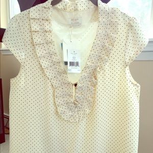 Kate Spade Silk Cream Top!