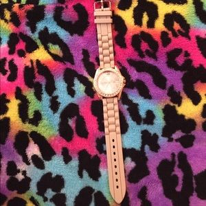 Brown rose gold watch
