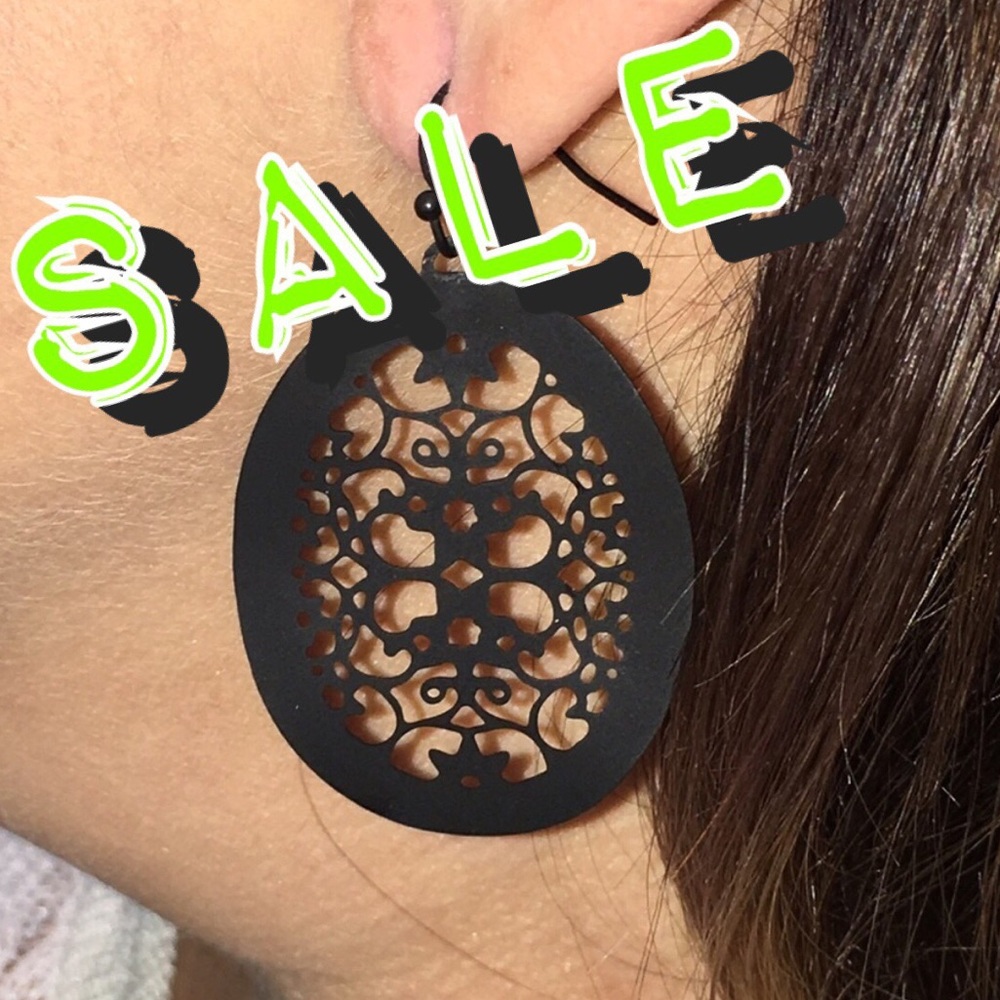 Sold.  3 FOR $15.      FILIGREE METAL EARRINGS