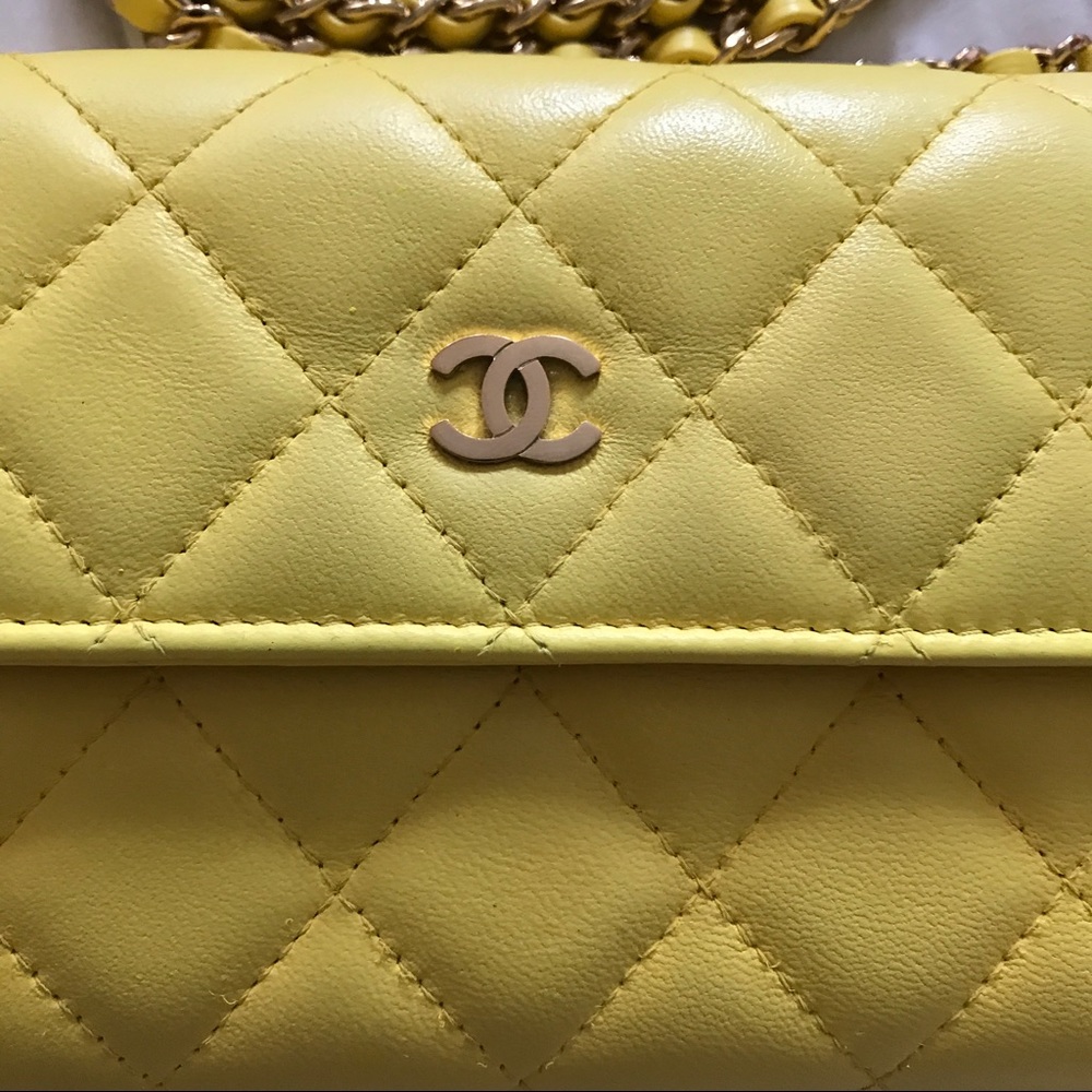 100 Auth Chanel Crossbody Woc Wallet On Chain Gem
