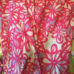 Pink & Purple flowers TC LulaRoe leggings