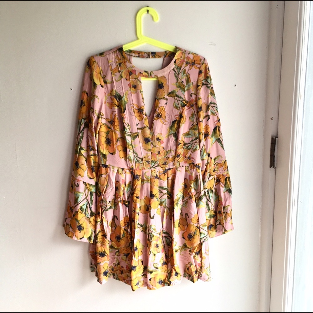 Sold! Free People Tegan Print Mini Dress 6 NWT - Picture 2 of 6