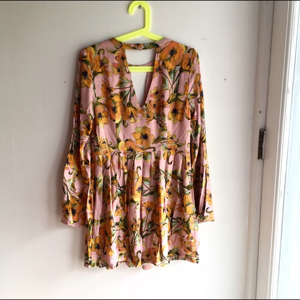 Sold! Free People Tegan Print Mini Dress 6 NWT - Picture 3 of 6