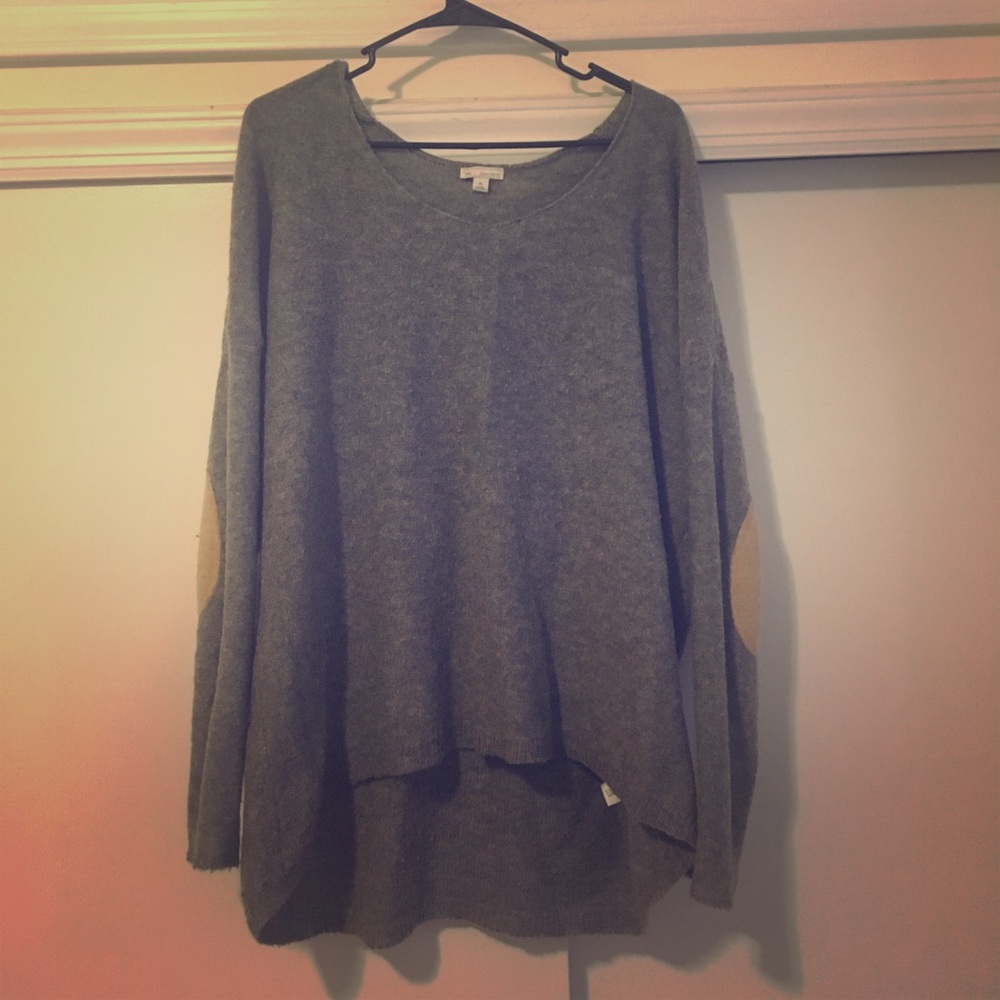 Cozy sweater with elbow pad details