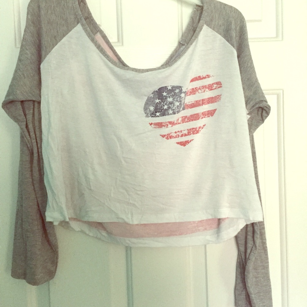 Flag crop top