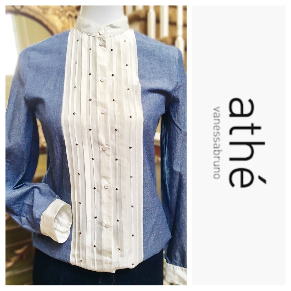 😎 Vanessa Bruno Athé Chambray Blouse