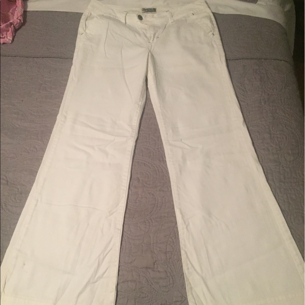 Route 66 white denim flare leg jeans