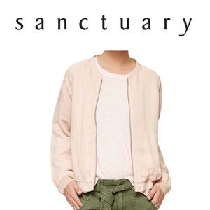 Sanctuary pale pink bomber