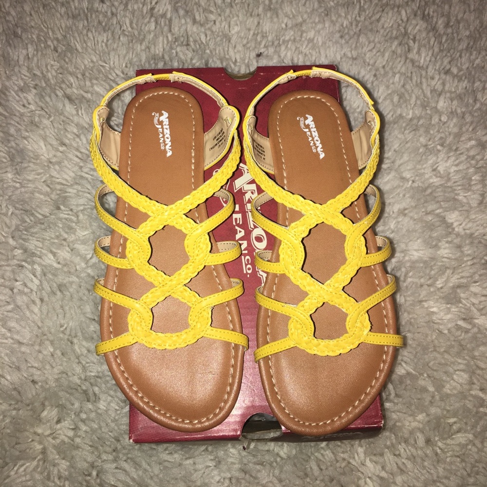 Girls Arizona Yellow Sandals