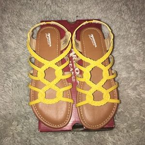 Girls Arizona Yellow Sandals