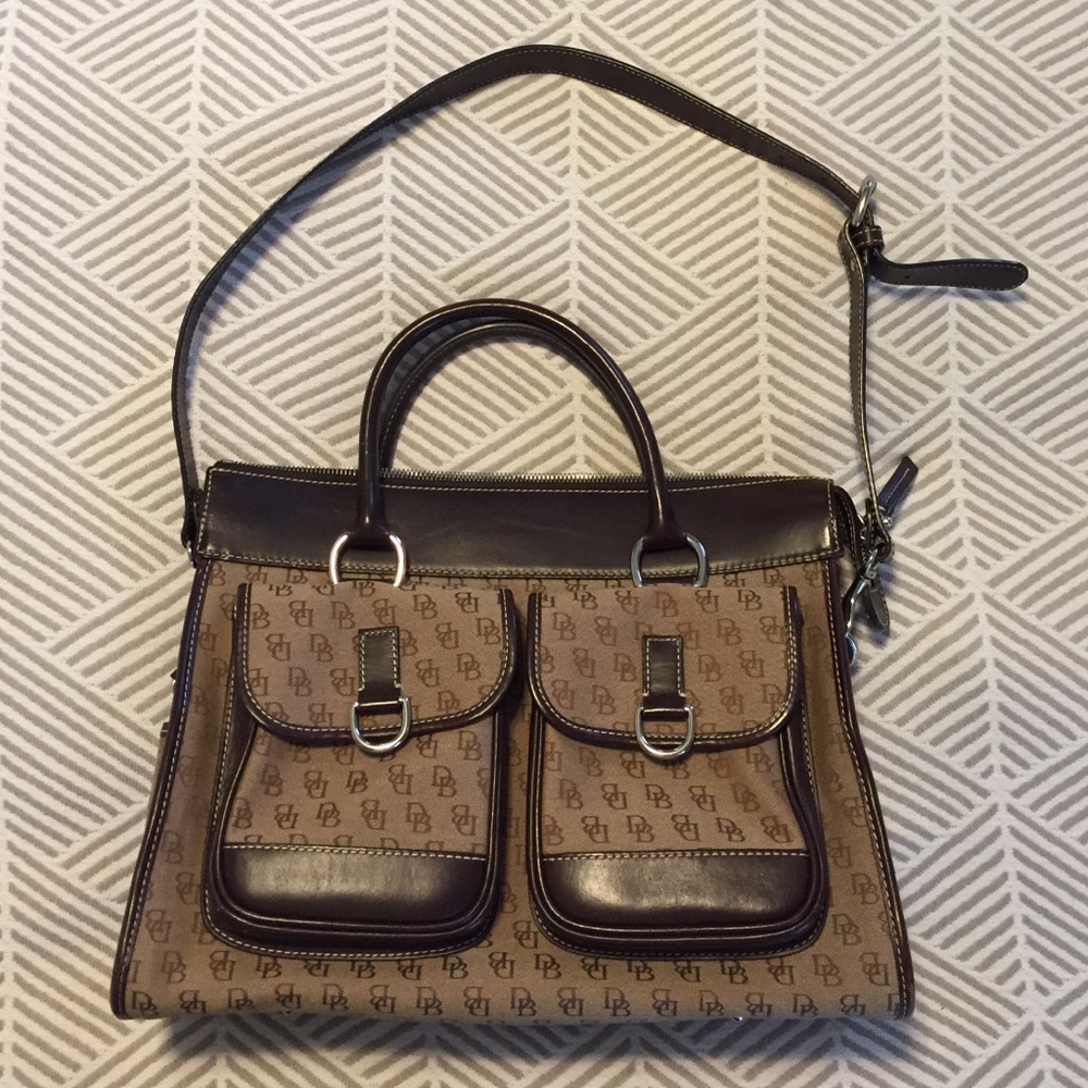 Dooney and Bourke Double Pocket Tote