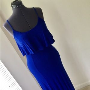 Beautiful bright blue summer dress.