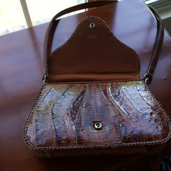 Vintage alligator shoulder bag - Picture 4 of 8