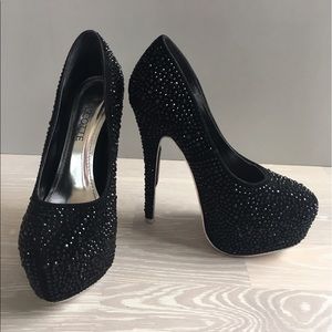 SALE⚡️⚡️⚡️Sexy rhinestone covered high heels