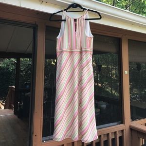Ann Taylor Loft Sleeveless Striped Dress