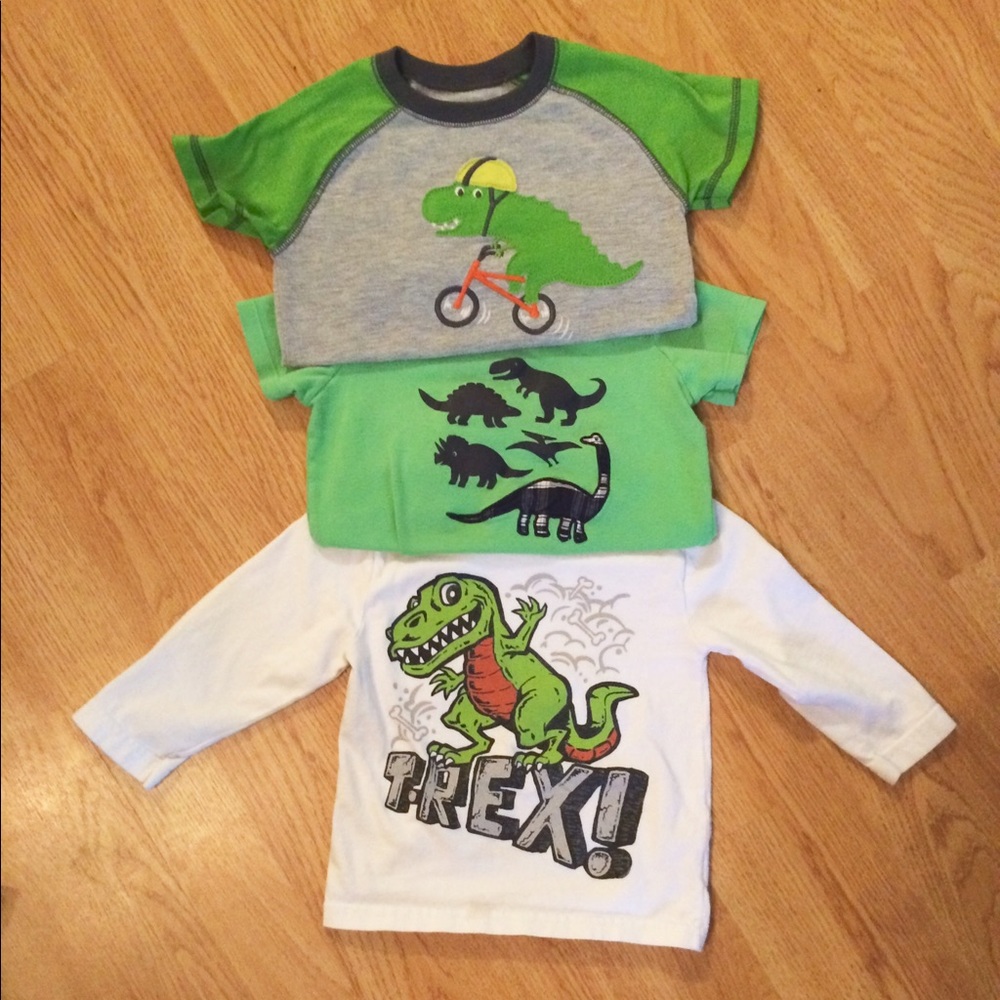  Carter's Dinosaur 3 Shirt Bundle - 18 Months