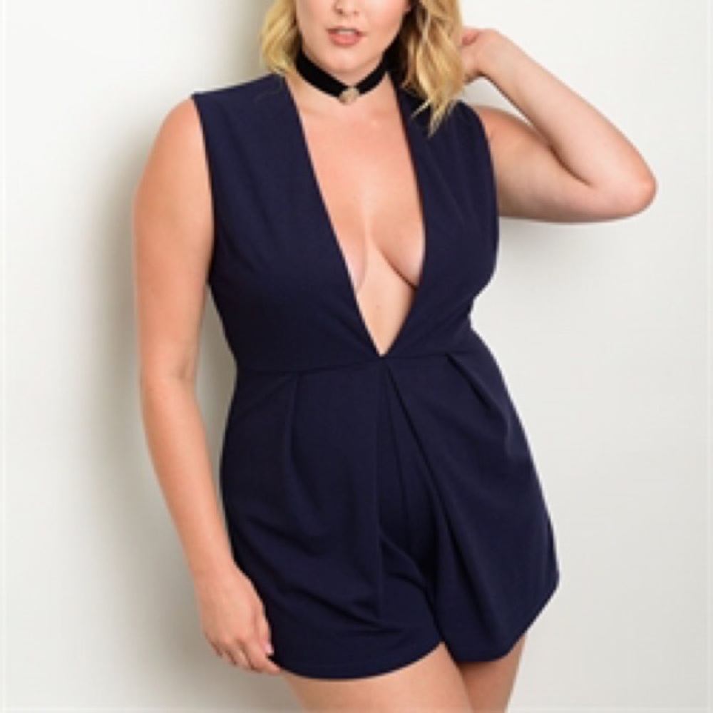 Romper (navy)