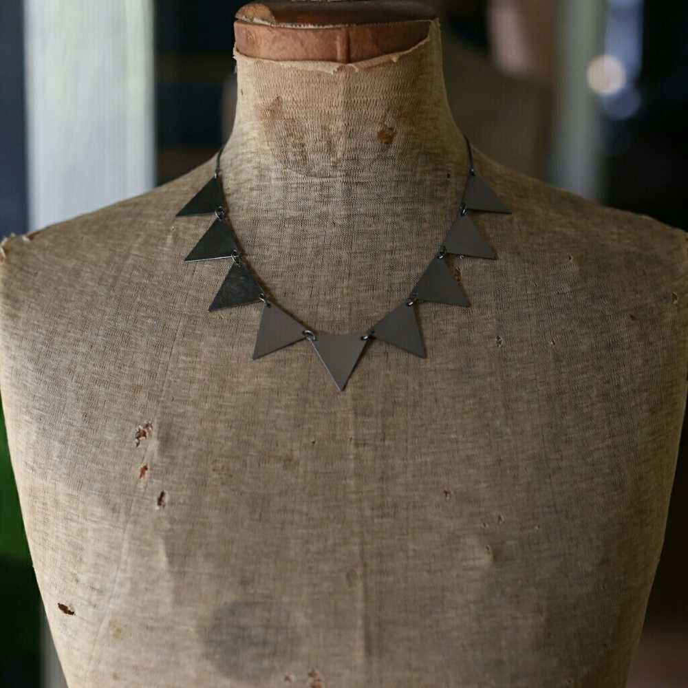 SOLD: Rocker triangle necklace