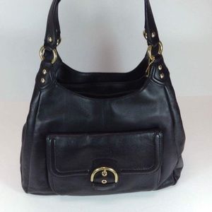 Coach Leather Buckle Hobo