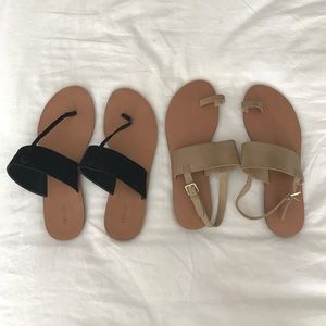 Two pairs of sandals. Size 9