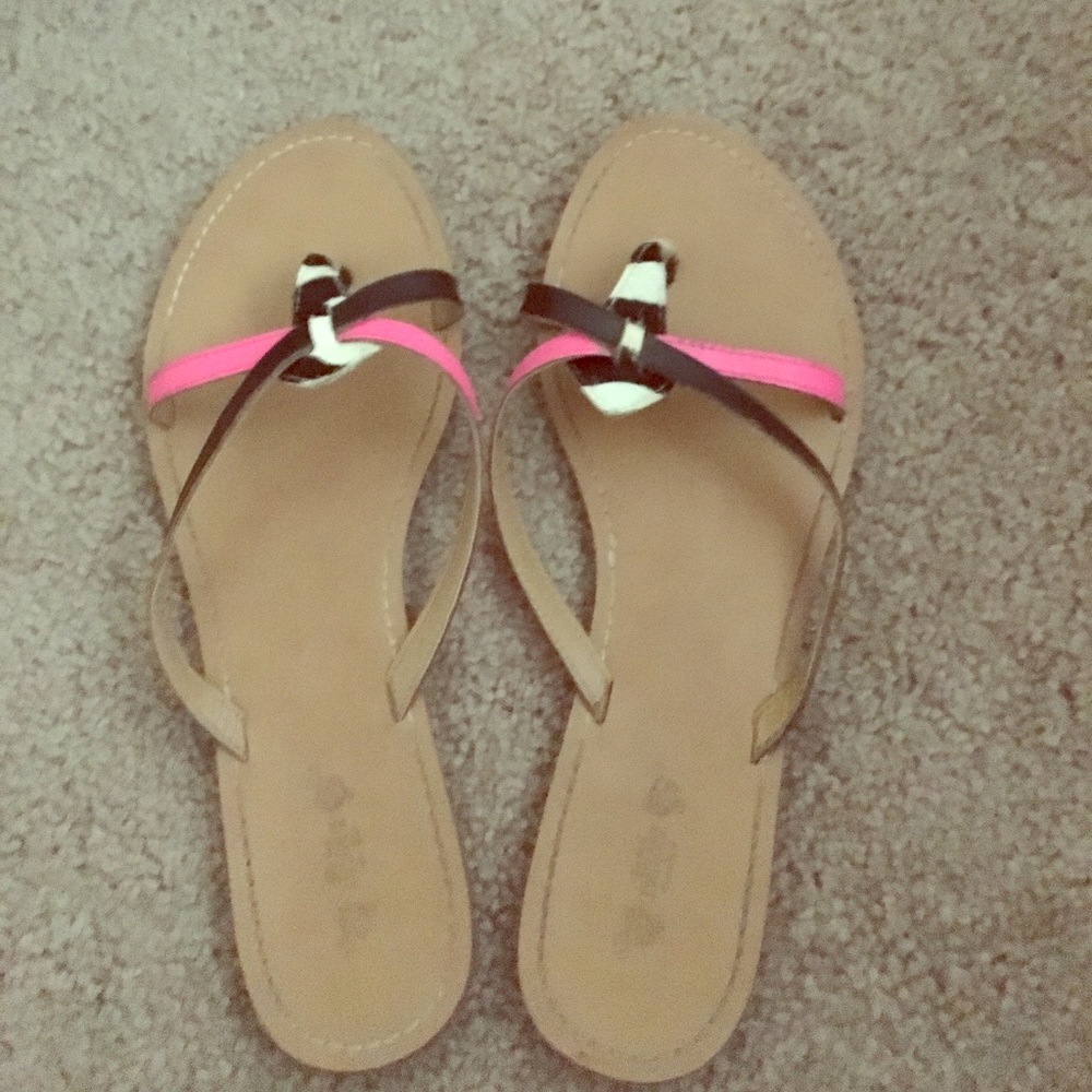 Nine West Vintage Collection zebra and pink sandal