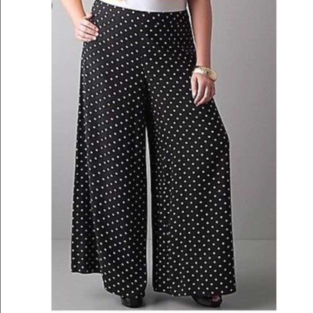Wide leg palazzo pants