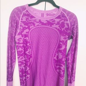 Lululemon Swiftly Tech Long Sleeve Purple Camo.