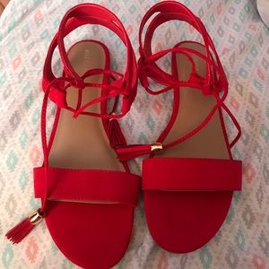 Merona red sandals