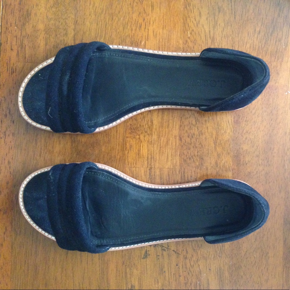 J. Crew Suede Sandal Flats